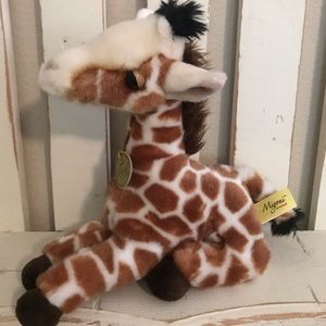 Miyoni Tots by Aurora Baby Giraffe Sitting Plush Stuffed Animal EUC ~Nursery